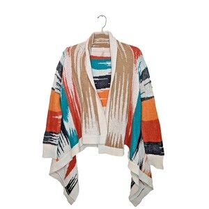 Kate Collection Womens Western Cardigan Sz S Wool Blend Cozy Casual